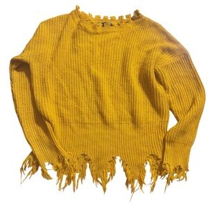 Say What Sweater Fringe Size Medium